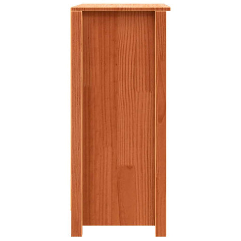 vidaXL Sideboard with Storage with Door Brown 70 x 35 x 80 cm Solid pine wood