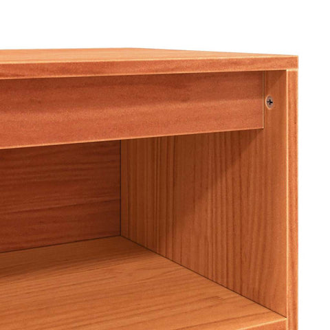 vidaXL Sideboard with Storage with Door Brown 104.5 x 34 x 80 cm Solid pine wood