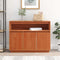 vidaXL Sideboard with Storage with Door Brown 104.5 x 34 x 80 cm Solid pine wood