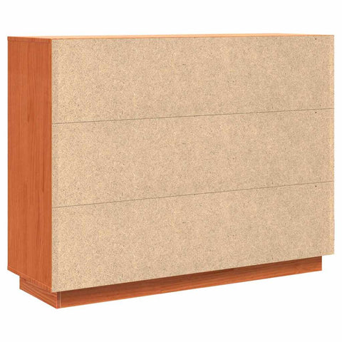 vidaXL Sideboard with Storage with Door Brown 104.5 x 34 x 80 cm Solid pine wood