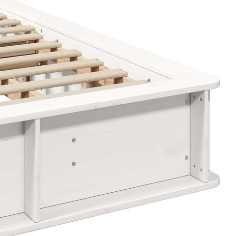 vidaXL with Storage White 200 x 200 cm Wood