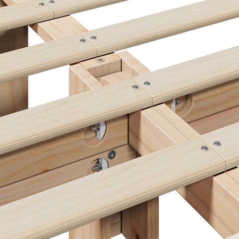 vidaXL with Storage White 200 x 200 cm Wood