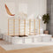 vidaXL with Storage White 200 x 200 cm Wood