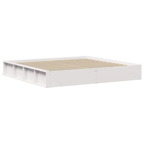 vidaXL with Storage White 200 x 200 cm Wood