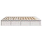 vidaXL with Storage White 200 x 200 cm Wood