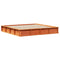 vidaXL with Storage Wax brown 200 x 200 cm Wood