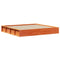 vidaXL with Storage Wax brown 200 x 200 cm Wood