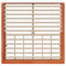 vidaXL with Storage Wax brown 200 x 200 cm Wood