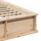 vidaXL with Storage Brown 180 x 200 cm Wood