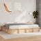 vidaXL with Storage Brown 180 x 200 cm Wood