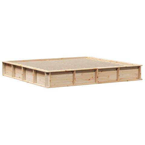 vidaXL with Storage Brown 180 x 200 cm Wood