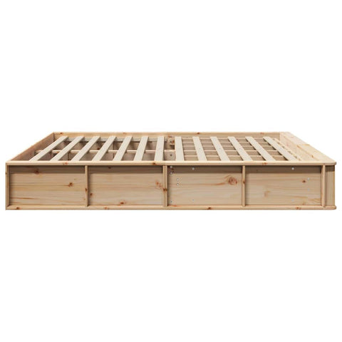vidaXL with Storage Brown 180 x 200 cm Wood