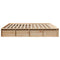 vidaXL with Storage Brown 180 x 200 cm Wood