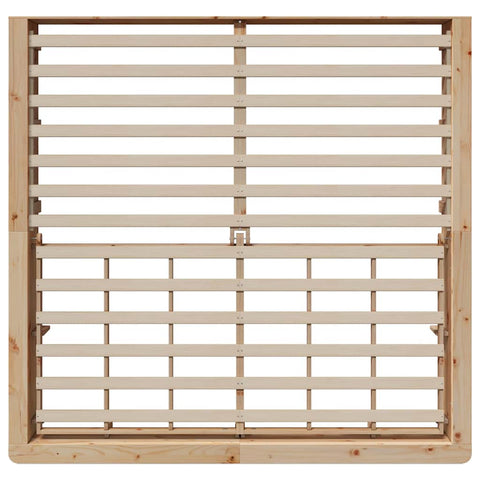 vidaXL with Storage Brown 180 x 200 cm Wood