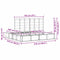 vidaXL with Storage White 180 x 200 cm Wood and Metal