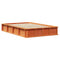 vidaXL with Storage Wax brown 140 x 200 cm Solid wood