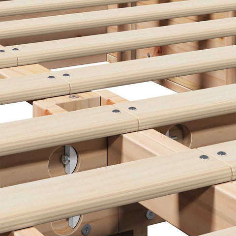 vidaXL with Storage Brown 120 x 200 cm Wood