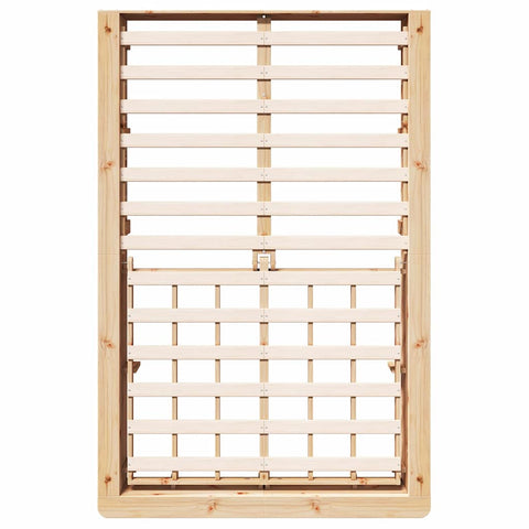 vidaXL with Storage Brown 120 x 200 cm Wood