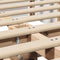vidaXL with Storage White 120 x 200 cm Wood