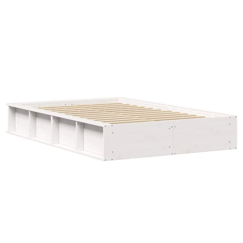 vidaXL with Storage White 120 x 200 cm Wood
