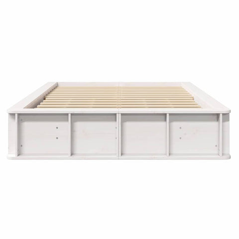 vidaXL with Storage White 120 x 200 cm Wood