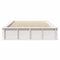 vidaXL with Storage White 120 x 200 cm Wood