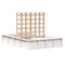 vidaXL with Storage White 120 x 200 cm Wood