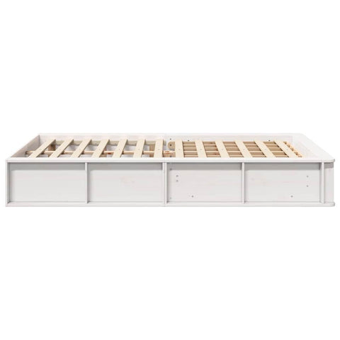 vidaXL with Storage White 120 x 200 cm Wood