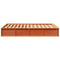 vidaXL with Storage Manual Wax brown 120 x 200 cm Solid wood