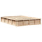 vidaXL with Storage Brown 140 x 190 cm Solid pine wood