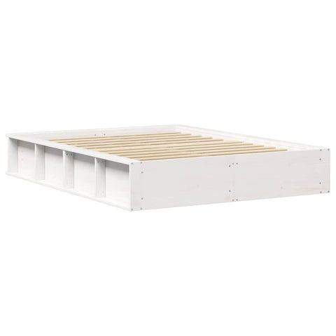 vidaXL with Storage White 140 x 190 cm Wood