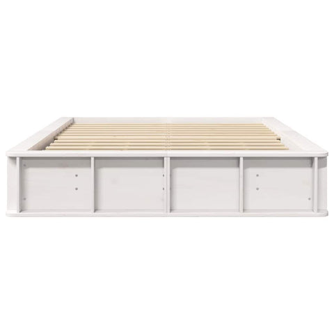 vidaXL with Storage White 140 x 190 cm Wood