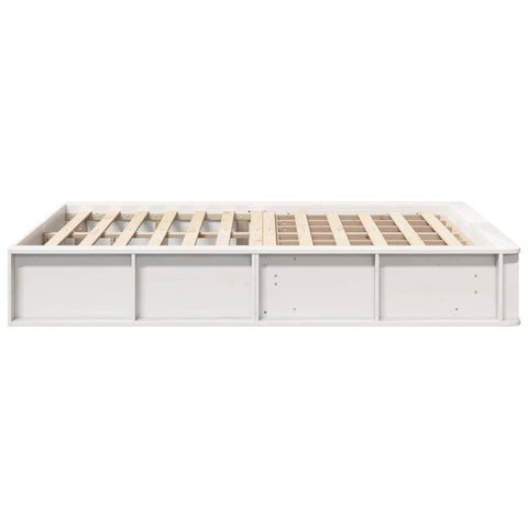 vidaXL with Storage White 140 x 190 cm Wood
