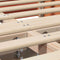 vidaXL with Storage Manual Wax brown 140 x 190 cm Solid wood