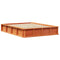 vidaXL with Storage Manual Wax brown 140 x 190 cm Solid wood
