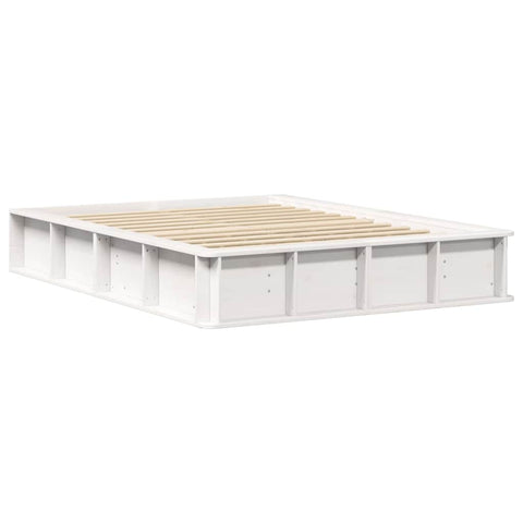 vidaXL with Storage White 135 x 190 cm Wood