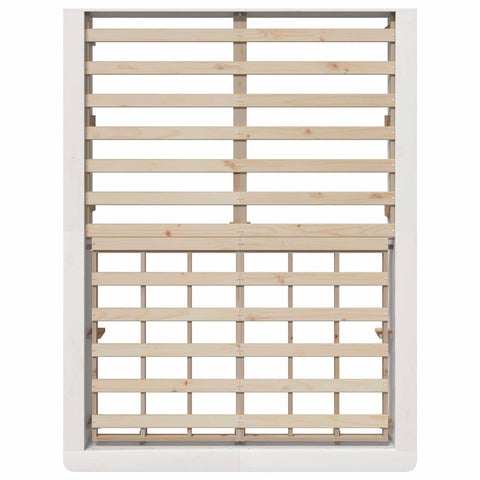 vidaXL with Storage White 135 x 190 cm Wood