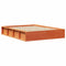 vidaXL Wax brown 135 x 190 cm Solid pine wood and Solid pine wood