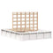 vidaXL with Storage White 120 x 190 cm Wood