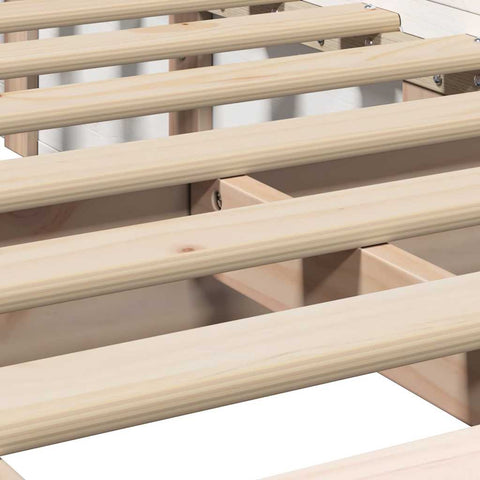 vidaXL with Storage Manual White 90 x 200 cm Composite wood