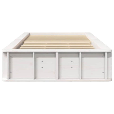 vidaXL with Storage Manual White 90 x 200 cm Composite wood
