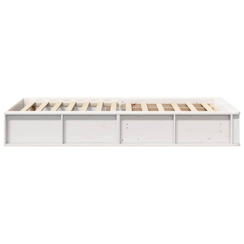 vidaXL with Storage Manual White 90 x 200 cm Composite wood