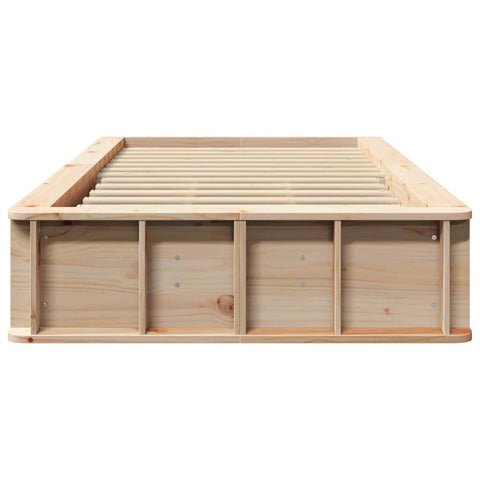 vidaXL with Storage Brown 80 x 200 cm Solid pine wood