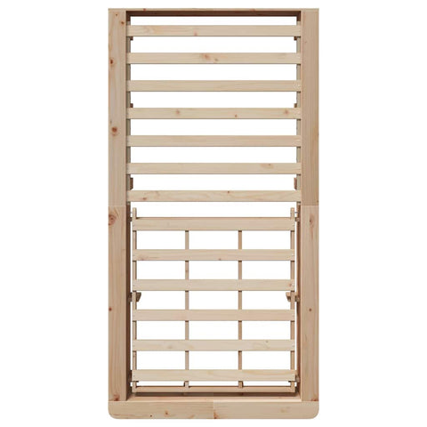 vidaXL with Storage Brown 80 x 200 cm Solid pine wood