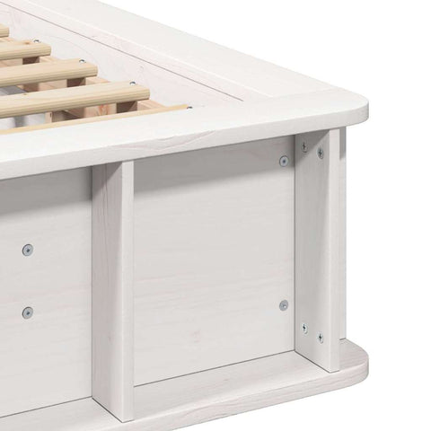 vidaXL with Storage White 80 x 200 cm Wood