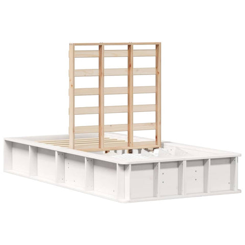 vidaXL with Storage White 80 x 200 cm Wood