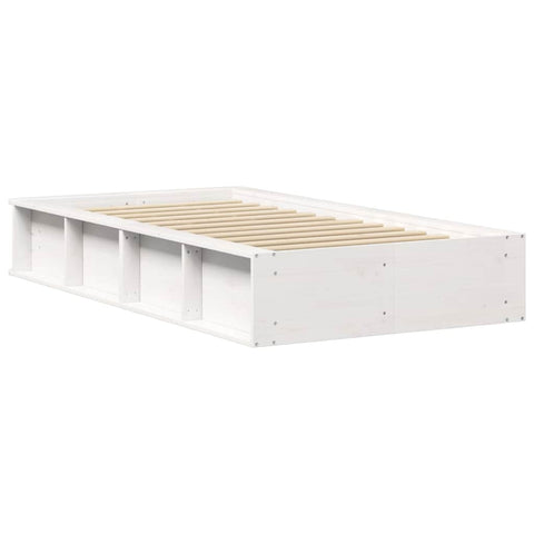 vidaXL with Storage Manual White 90 x 190 cm Wood