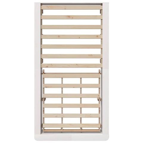 vidaXL with Storage Manual White 90 x 190 cm Wood