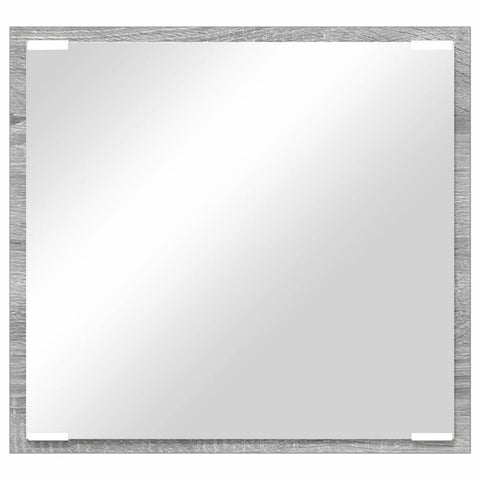 vidaXL LED Bathroom Mirror Grey Sonoma 40x8.5x37 cm Engineered Wood