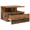 vidaXL Floating Nightstand Old Wood 40x31x27 cm Engineered Wood